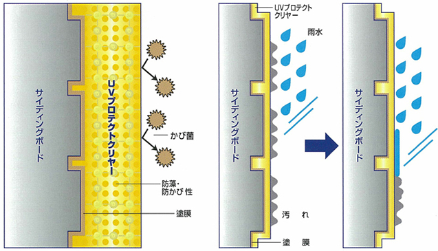 UVプロテクトクリヤーの図