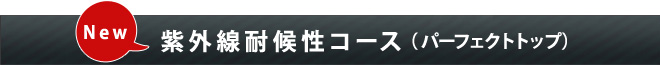 紫外線耐候性コース（パーフェクトトップ）